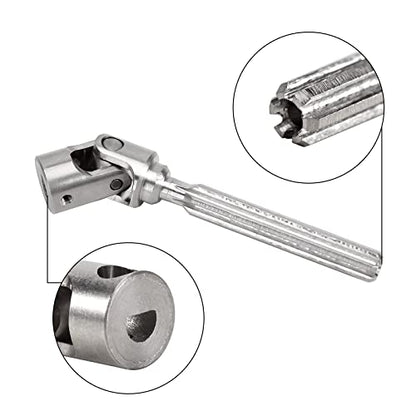 INJORA Stainless Steel D-Shaped Hole Drive Shaft for SCX24 JLU C10 Bronco