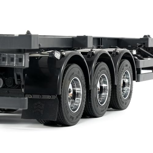 Orlandoo Hunter 1:32 Trailer Assembly Kit for RC Truck, Towing Semi Trailer, Skeleton Truck Container Trailer OH32N03 KIT, Trailers for Hauling Behind Car - color: Black