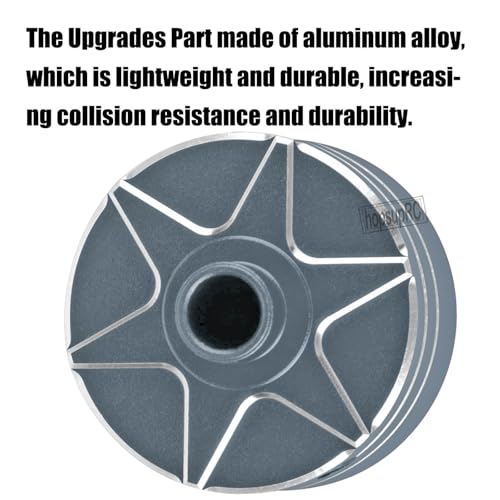 RC Upgrades Part for 1/8 Kraton/Outcast/Talion 6S BLX EXB,Notorious 6S BLX,1/7 Mojave 6S BLX EXB,BigRock/Fireteam 6S BLX,Aluminum Diff Case Differential Carrier,Replace #ARA310983 Titanium - color: Titanium(for 1/7 1/8)