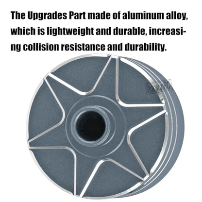 RC Upgrades Part for 1/8 Kraton/Outcast/Talion 6S BLX EXB,Notorious 6S BLX,1/7 Mojave 6S BLX EXB,BigRock/Fireteam 6S BLX,Aluminum Diff Case Differential Carrier,Replace #ARA310983 Titanium - color: Titanium(for 1/7 1/8)