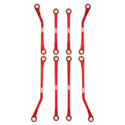 INJORA CNC Aluminum High Clearance Link for 1/18 TRX4M Defender Bronco（Red）