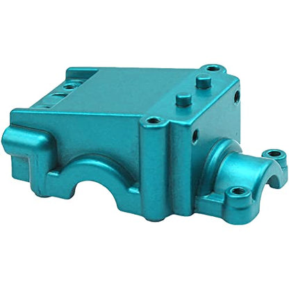 2Pack ShareGoo Metal Differential Gearbox Housing Cover Compatible with WLtoys 144001 124019 124018 1/14 RC Car (Blue) - color: Red