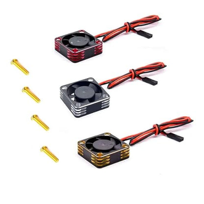 RC Car Replacement for RC Model Car for Mini Brushless Motor 550 540 Electrically Regulated High-Speed ESC Cooling Fan 5V-7.4V 30x30mm(Red) - color: Red