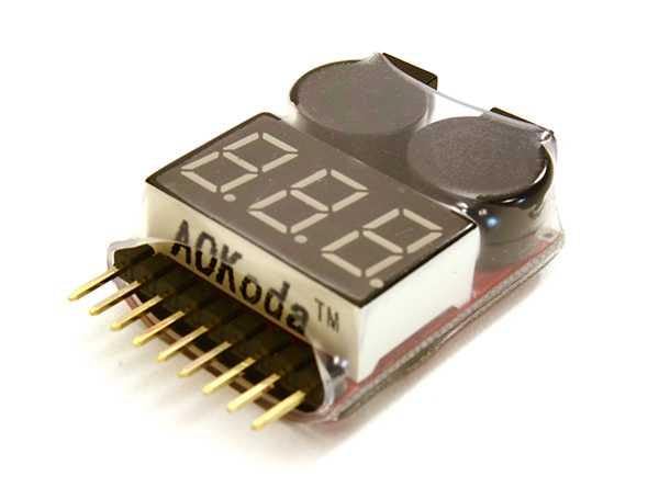 C23212 LiPo Voltage Checker w/ Adjustable Voltage Level Warning Buzzer