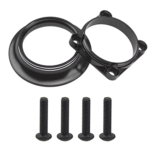 Metal Motor ESC Cooling Fan Cover Air Inlet Channel 3010 for 30mm×30mm 540 550 Motor Fan Compatible with 1/8 1/10 1/12 RC Car Truck (Black)