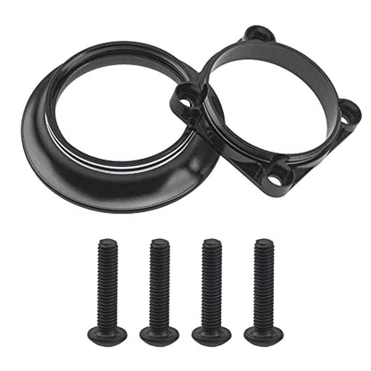 Metal Motor ESC Cooling Fan Cover Air Inlet Channel 3010 for 30mm×30mm 540 550 Motor Fan Compatible with 1/8 1/10 1/12 RC Car Truck (Black)