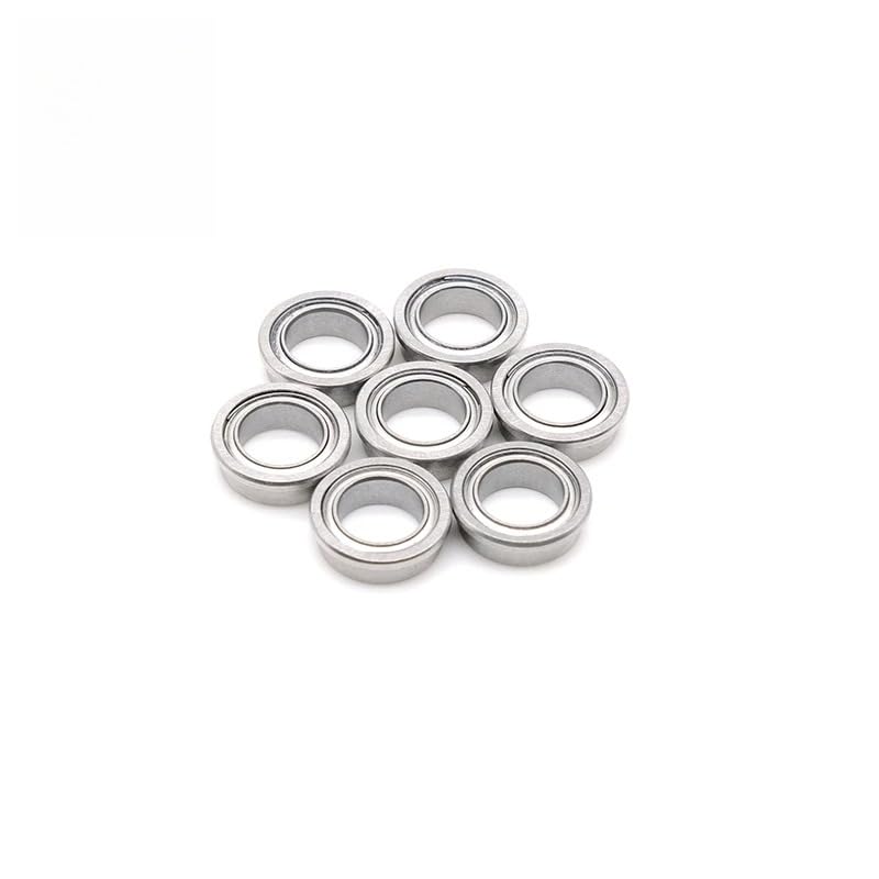 10pcs FR168ZZ Miniature Flanged Ball Bearing 6.35x9.525x3.175mm ABEC-7 Chrome Steel 1/4x3/8x1/8 Inch Double Metal Shielded - size: FR168ZZ 6.35x9.525x3.175