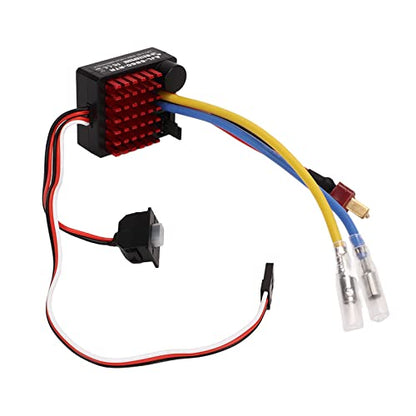 60A Brushed Waterproof ESC 6V 2A Output for 540 550 380 370 Motor 1/10 RC Car Boat Accessories