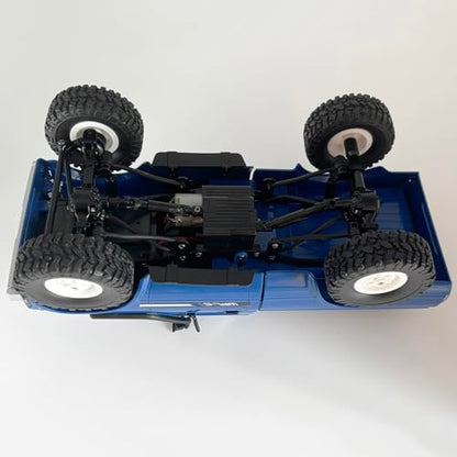 RC Crawler WPL C24 RC Rock Crawler RC Truck 4x4 Off Road RTR | 1/16 Scale Remote Control Truck All Terrain 2.4 GHz with Proportional Steering LED Lights Hobby Toys Adult
