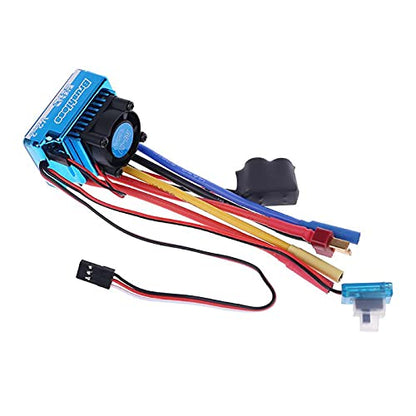 HUIOP 1/8 Car ESC, 120A Brushless Speed Controller ESC for 1/8 1/10 1/12 Car Crawler