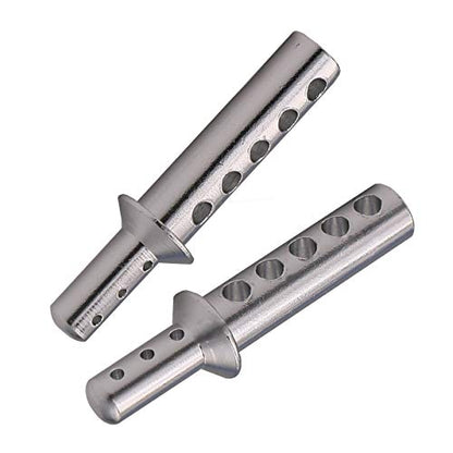 4PCS Aluminum Body Post Upgrade Parts mounts of 08047 for RC 1/10 Redcat Volcano EPX/Pro S30 Replacement (Silver) - color: Silver