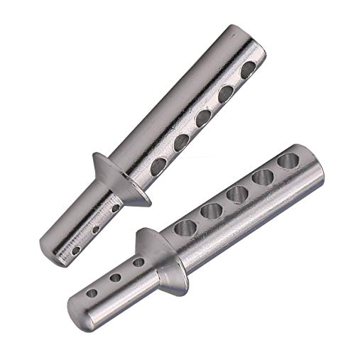 4PCS Aluminum Body Post Upgrade Parts mounts of 08047 for RC 1/10 Redcat Volcano EPX/Pro S30 Replacement (Silver) - color: Silver