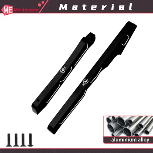 Alloy Front Rear Chassis Brace ARA320754 ARA320756 for Arrma 1/8 Kraton 6S EXB AVC 4X4 RTR V6 Series Upgrade Parts Black - color: Black