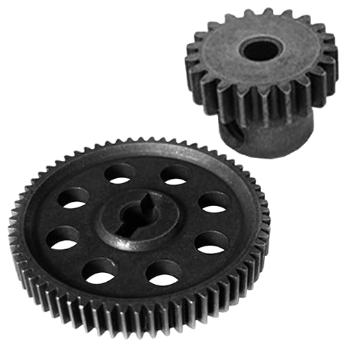 Share Goo 11184 Spur Differential 64T Metal Main Gear & 11181 Pinion 21T Motor Gear Combo Compatible with Redcat Volcano EPX HSP 1/10 RC Monster Truck Car