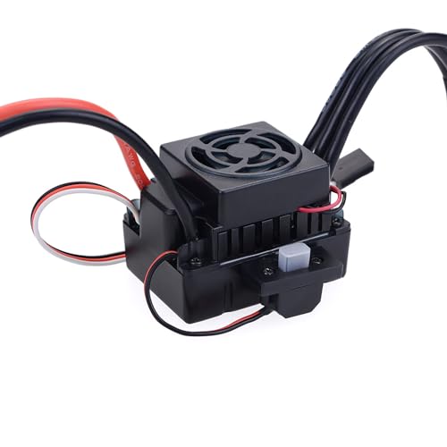 Aluminum Waterproof Brushless Motor F540 4370KV w/60A ESC Combo Set Upgrade Parts for 1/10 1/12 RC Car