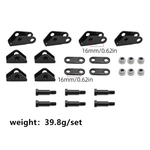 RC Car Toys For Tamiya 1/14 Set Of Aluminum Alloy Front And Rear Suspension Hanger Brackets Tractor Truck Model Cars Modification Parts
