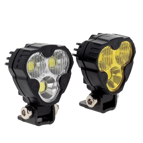 MEUS RACING RC Car LED Lights Kit 1/10 1/8 Scale RC Accessories for Axial SCX10 90046 Wraith Traxxas TRX4 TRX6 Redcat Gen8 Upgrades Parts (2pcs Clover Lights) - style: 2pcs Clover Lights