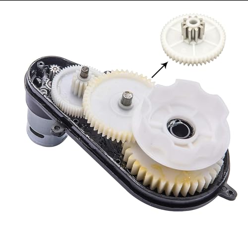weelye 2Pcs 12V 40000RPM High Speed RS550 Drive Motor Gearbox with 2Pcs 3.5cm Drive Card Components,Replacement for Children ´s Riding Jeep SUV Car Electric Vehicles