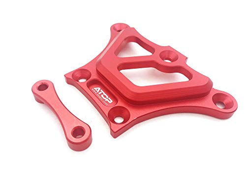 ATOP RC Front top Chassis Brace V2 for Losi 5ive-T/ 2.0 and Mini (Red)