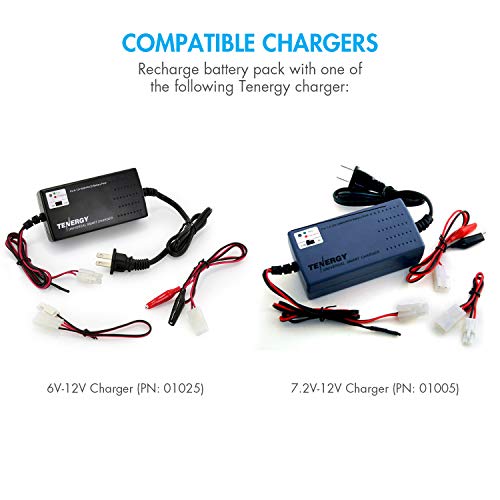 Tenergy NiMH Battery Pack 12V 2000mAh High Capacity Rechargeable Battery w/Bare Leads Replacement Battery Pack for DIY, Medical Equipments, LED Light Kit, RC Models, Portable 12V DC Devices and More - size: 1 Count (Pack of 1)