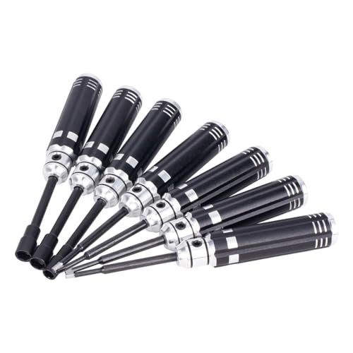 7PCS Hex Screwdriver Nut Driver Tool Kit for 1/18 1/24 RC Mini Crawler Car TRX4M SCX24 FCX24 Repair Tools
