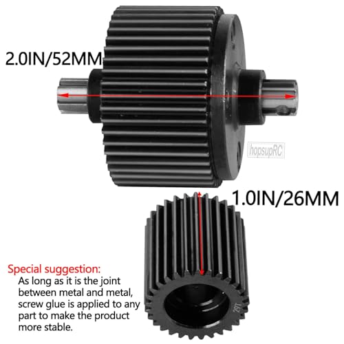 Steel Rear Gearbox Metal Diff Boost Upgrades Part for 1/10 Fury 223S DSC 2WD RTR/Fury 2WD RTR Brushed/Gorgon 2WD RTA KIT Brushed/Gorgon 2WD RTR/VORTEKS 2WD RTR.Differential Case Hops Up.