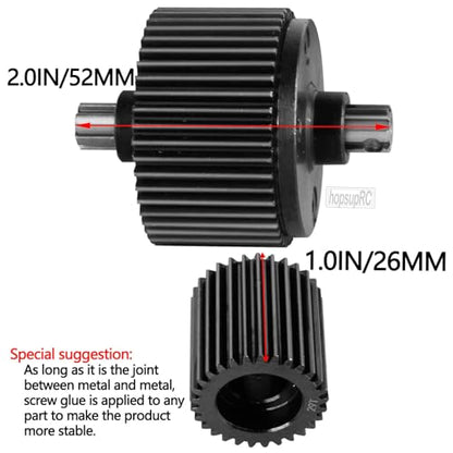 Steel Rear Gearbox Metal Diff Boost Upgrades Part for 1/10 Fury 223S DSC 2WD RTR/Fury 2WD RTR Brushed/Gorgon 2WD RTA KIT Brushed/Gorgon 2WD RTR/VORTEKS 2WD RTR.Differential Case Hops Up.