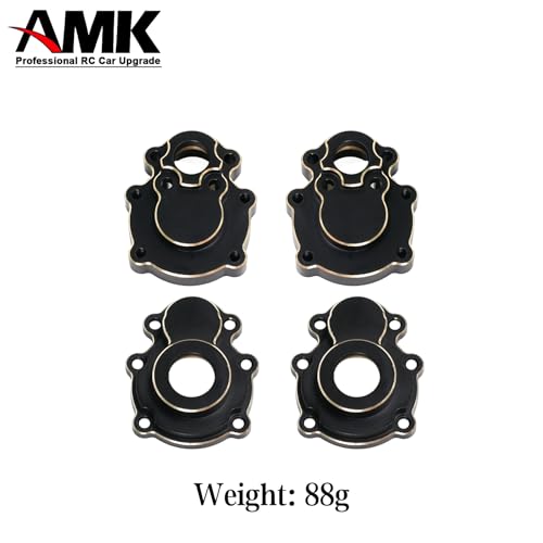 1/10 RC Crawler FMS FCX10 295g Brass Counter Weight Upgrades Kit, Brass Portal Covers Weights/Axle Diff Cover/Inner Portal Covers/Steering Knuckles for 1/10 FMS FCX10 K5 Upgrades Part