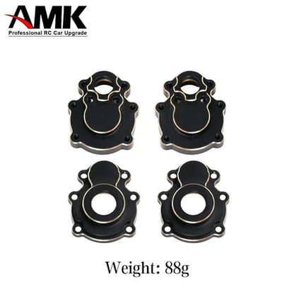1/10 RC Crawler FMS FCX10 295g Brass Counter Weight Upgrades Kit, Brass Portal Covers Weights/Axle Diff Cover/Inner Portal Covers/Steering Knuckles for 1/10 FMS FCX10 K5 Upgrades Part