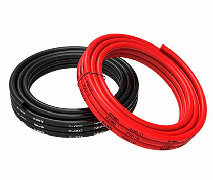 TUOFENG 8 AWG Silicone Wire - Flexible High Temp, Red/Black 20ft - size: 8 AWG 2 colors wire 10ft