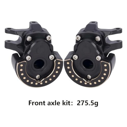 F10 Axle Brass Weights Steering Knuckles Front and Rear Portal Cover for 1/10 RC Crawler Vanquish VRD VS4-10 Phoenix LCG Upgrade (Knuckle:96.5g) - color: Knuckle:96.5g