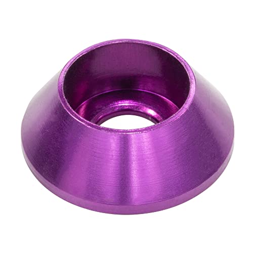 [60PCS] M3 Cone Cup Counterbore Washers, Anodized Aluminum Alloy, Head Washers Gaskets Cup Shim for Screw RC/FPV/PC/Drone/Mechanical Accessories Model Parts, Purple - color: Purple, size: M3