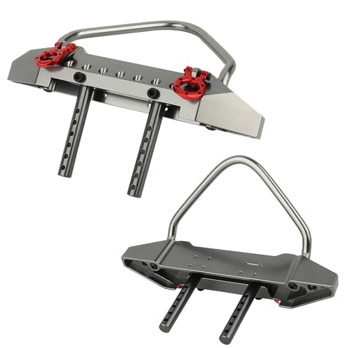 Aluminum Alloy Adjustable Front Bumper for Axial 1/10 RC Crawler TRX4 SCX10 I II 90046 90047 SCX10 PRO Metal Upgrade Part
