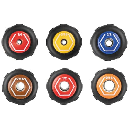 Klein Tools 654516 Heavy-Duty Hollow Shaft Nut Driver, Color-Coded 5/16-Inch Hex, Pass Through Design, 6-Point Socket, and Cushion-Grip Handle - size: 5/16-Inch