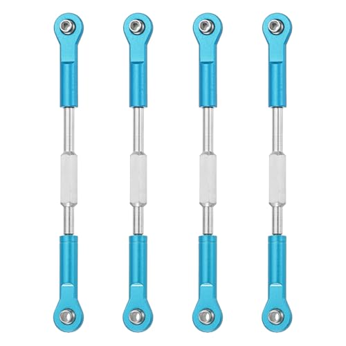 MECCANIXITY 4 Pcs Steering Servo Turnbuckle Rod RC Aluminum Alloy Linkages for HSP 1/10 94123 On-Road RC Car (Blue, 96mm) - color: Blue, size: 96mm