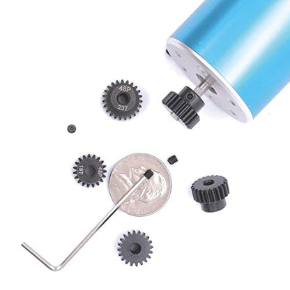 48P 19T 20T 21T 22T 23T Pinion Gear with Screw Driver for 3.175mm Shaft 1/10 RC Brushless Brush Motor by MakerDoIt