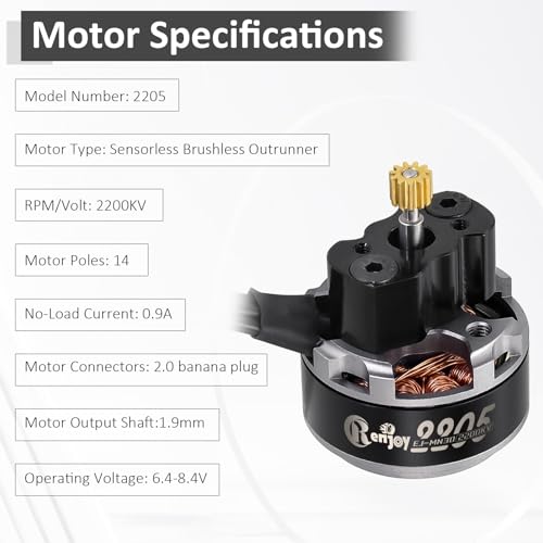 2205 2200KV Brushless Outrunner Motor with Mount and 30A Brushless ESC Electric Speed Controller & Receiver ESC Battery Tray for TRX4M 1/18 Remote Control Crawler Upgrade - size: Motor & ESC & Battery Tray