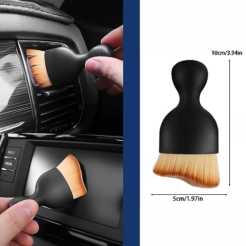 10pcs Auto Car Detailing Brush Set,Car Interior Cleaning Kit,Including 5pcs Car Detailing Brushes, 3pcs Wire Brush and 2pcs Different Soft Bristle dusting Brush for car Interior. | Professional Dusting Cleaning Supplies Including 5pcs Car Detailing Brushe