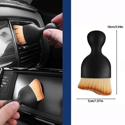 10pcs Auto Car Detailing Brush Set,Car Interior Cleaning Kit,Including 5pcs Car Detailing Brushes, 3pcs Wire Brush and 2pcs Different Soft Bristle dusting Brush for car Interior. | Professional Dusting Cleaning Supplies Including 5pcs Car Detailing Brushe