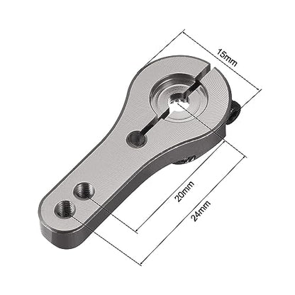 uxcell 23T Aluminum Servo Horns Steering Arm for 3001 3005 3003 - Titanium 2pcs