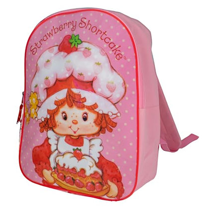 AI ACCESSORY INNOVATIONS Strawberry Shortcake Kids Backpack, 15" Elementary School Girls Book Bag with Padded Straps, Pink - color: Strawberry Shortcake