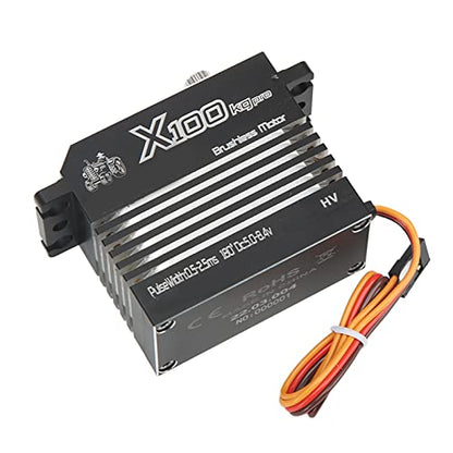 Kadimendium RC Servo for 1/5 RC Model, Aluminum Alloy RC Servo 100KG for 1/5 RC Boat
