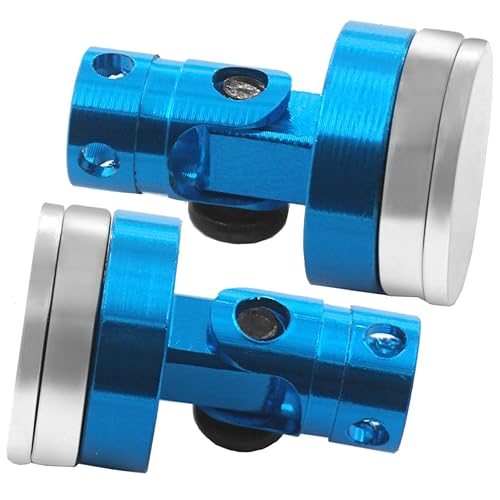 ShareGoo 4PCS RC Magnetic Body Post,Alloy Magnetic Stealth Invisible Body Shell Mount Column Compatible with HSP Redcat Himoto Traxxas SCX10 4WD 1/10 RC Car (Blue)