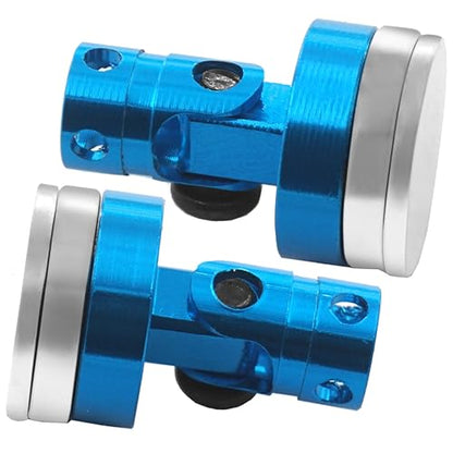 ShareGoo 4PCS RC Magnetic Body Post,Alloy Magnetic Stealth Invisible Body Shell Mount Column Compatible with HSP Redcat Himoto Traxxas SCX10 4WD 1/10 RC Car (Blue)