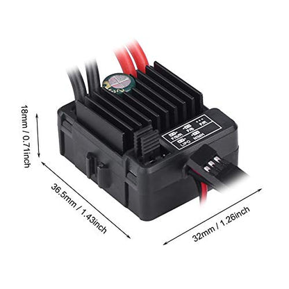 60A ESC Brushed, RC Car ESC Brushed Durable Brushed ESC, Dustproof 1060 60A for RC Car Monster