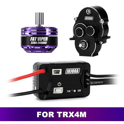 INJORA MBL32 Brushless ESC & 2204 Fat Viper Outrunner Motor for 1/18 TRX4M