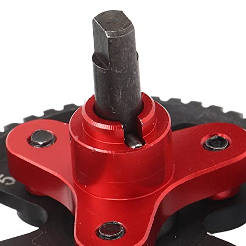 Aluminum Steel Differential Slipper Clutch, Slipper Clutch Assembly, 54T Aluminum Steel Differential Gear Slipper Clutch for Traxxas Slash 4x4 1/10 RC Car (Red) - color: Red