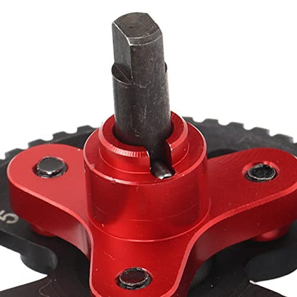 Aluminum Steel Differential Slipper Clutch, Slipper Clutch Assembly, 54T Aluminum Steel Differential Gear Slippers Clutches, for Traxxas Slash, Rustie 4x4 1/10 RC Car (Red) - color: Red