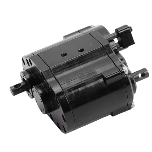 Fabater Dual Speed Transmission, Alloy 2 Speeds Gearbox ReplacementforSCX10D90 1/10 RC Crawler Car, Dual Speed Transfer Gearbox Transmission Box