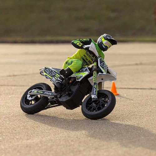 Losi Promoto-SM 1/4 Super Moto Motorcycle FXR White RTR with Battery and Charger LOS-2310